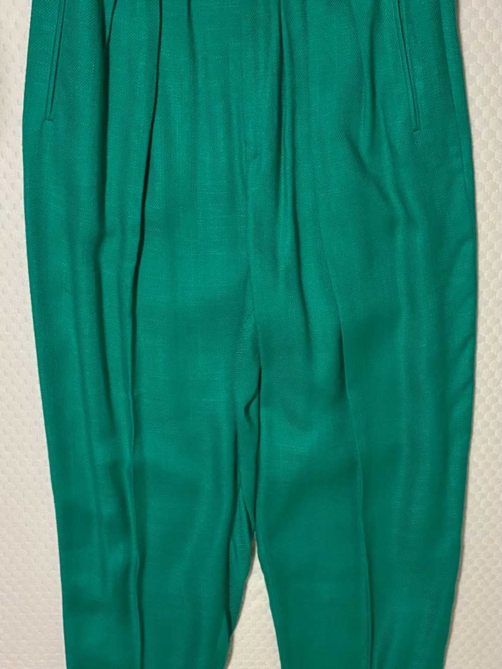 CAREER SOPHISTICATES WOMENS RAYON DRESS PANT PLEATED TURQUOISE SZ 12